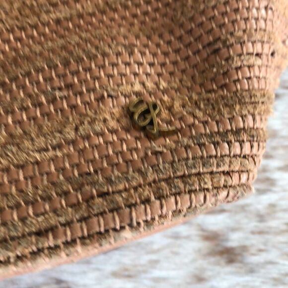 Elliot Lucca Tan suede and Leather woven shade bag - Picture 3 of 8